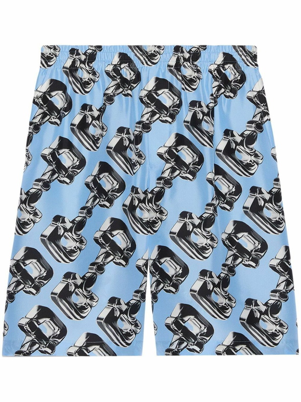 Photo: Gucci 3D Glass Horsebit-Print Shorts