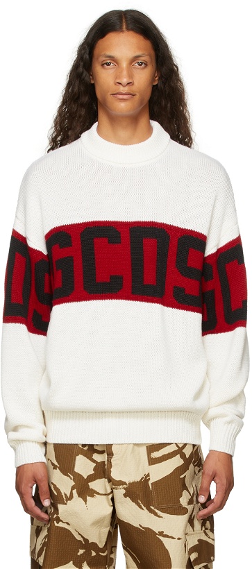 Photo: GCDS Off-White Logo Sweater