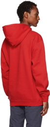Saintwoods Red Embroidered Hoodie