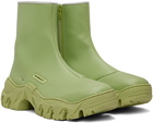 Rombaut Green Boccaccio II Lite Apple Leather Chelsea Boots