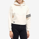 Adidas Women's Neu Classic Cropped Hoody in Wonder White