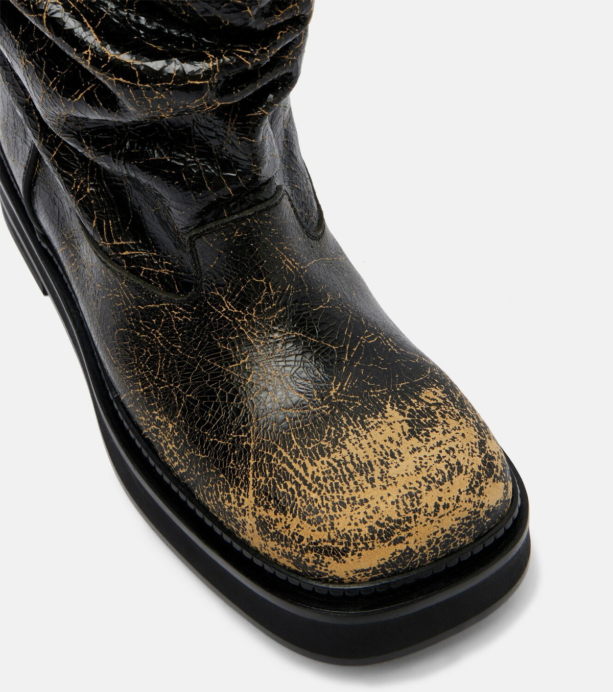 The Attico Passeggiata leather combat boots