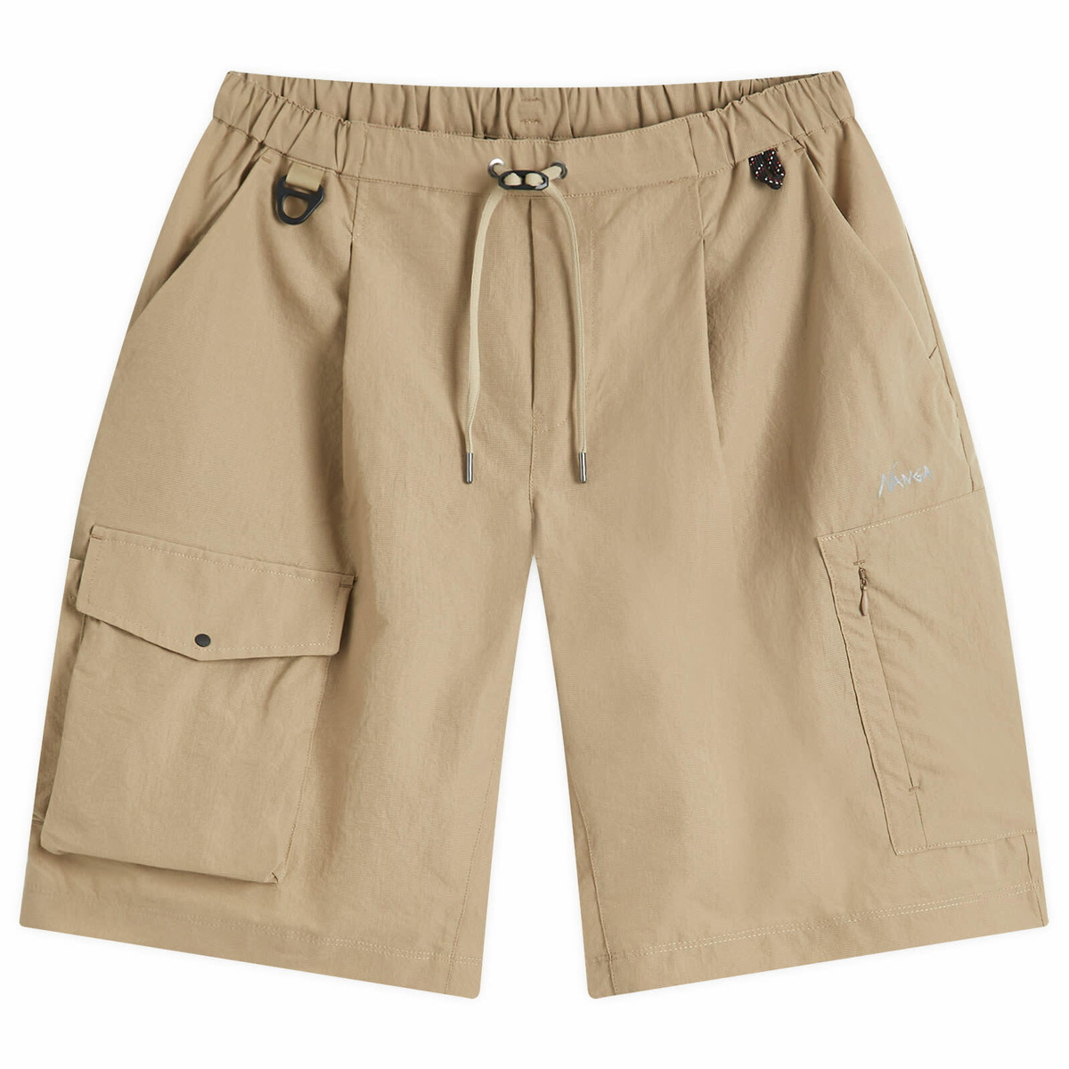 Nanga Men's Nylon Tusser Easy Shorts in S Orange Nanga