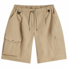 Nanga Men's Dot Air Utility Pocket Cargo Shorts in Beige