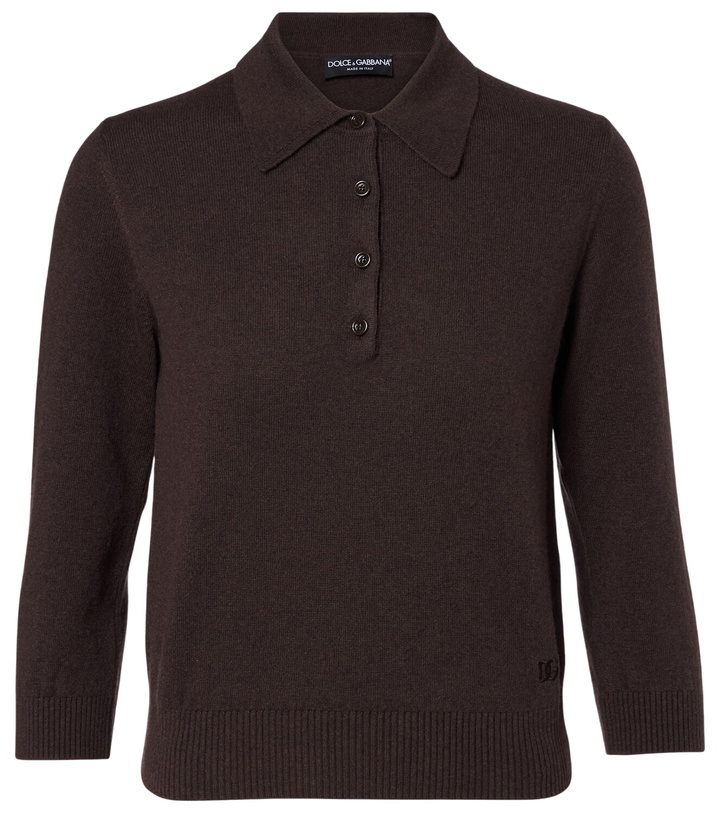 Photo: Dolce&Gabbana Cashmere polo sweater