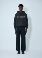 Stüssy Logo Motif Hooded Sweatshirt