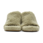YEEZY Taupe Faux-Shearling Mules