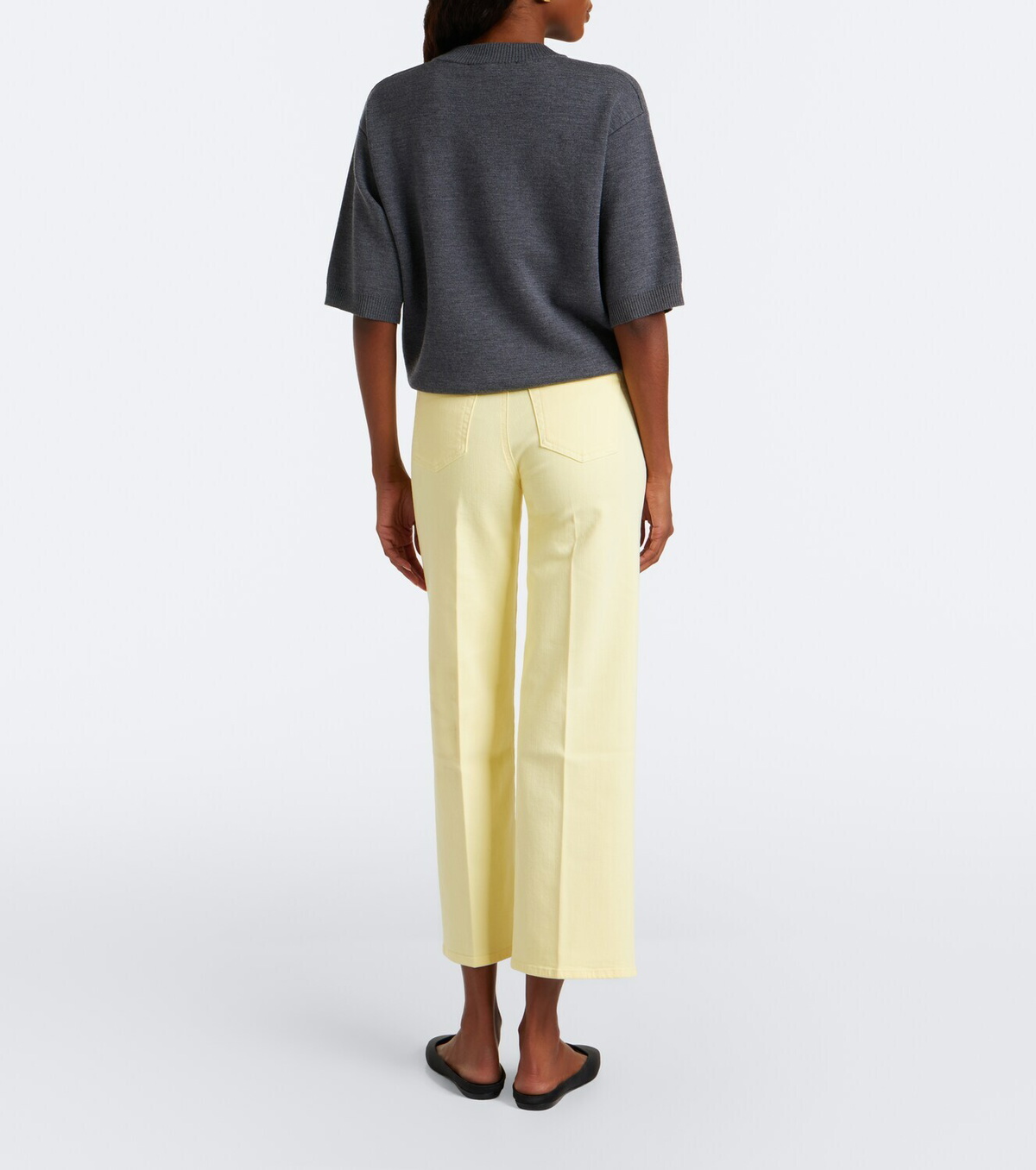 Frame Anchor cropped straight jeans