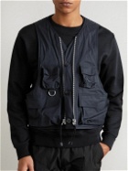 Applied Art Forms - CM1-5 Convertible Padded Shell Bomber Jacket - Black