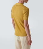 Frescobol Carioca Ribbed-knit cotton polo shirt