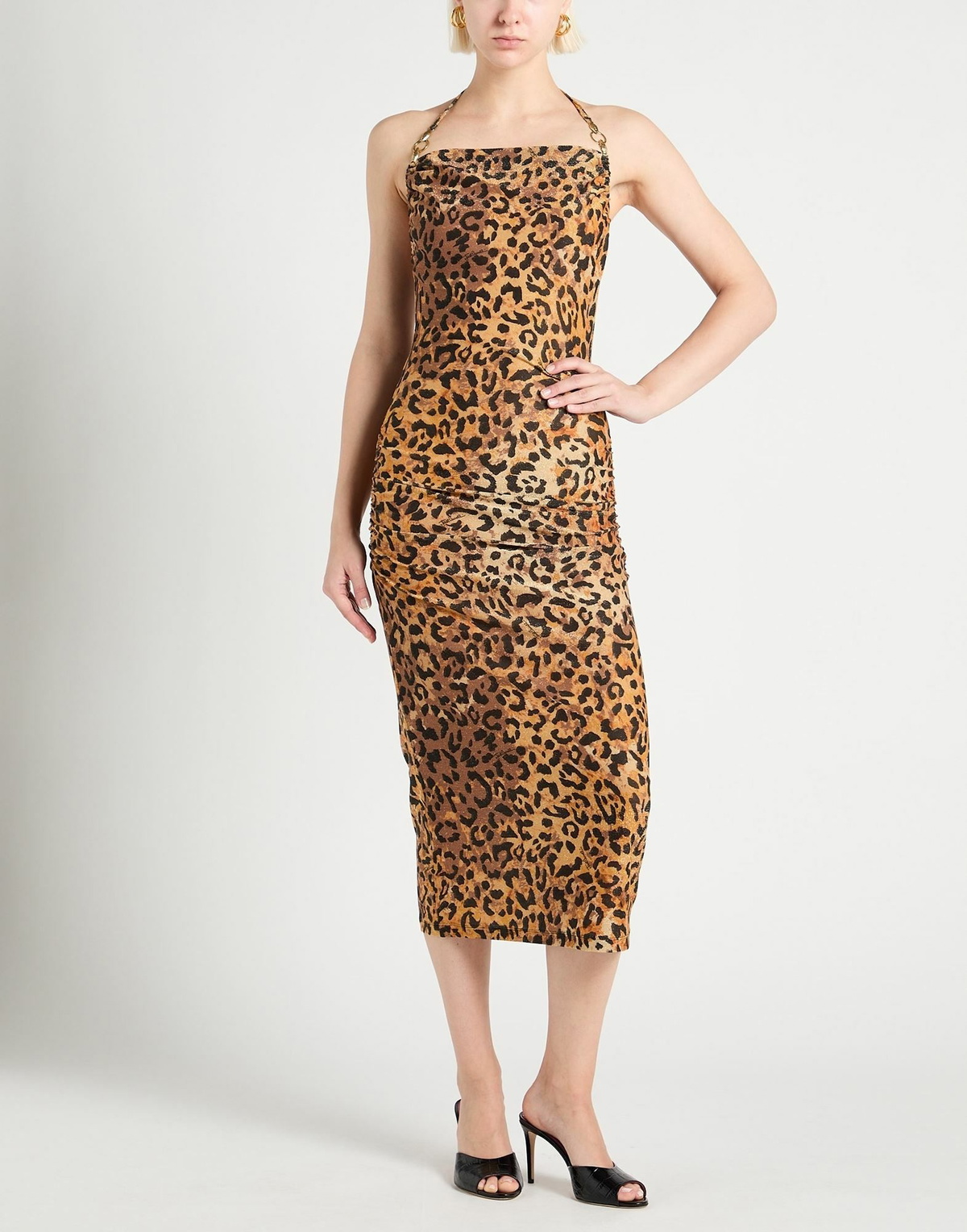Just Cavalli Womens Midi dress in Mandarin