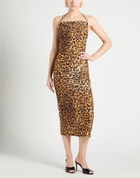 Just Cavalli Womens Midi dress in Mandarin