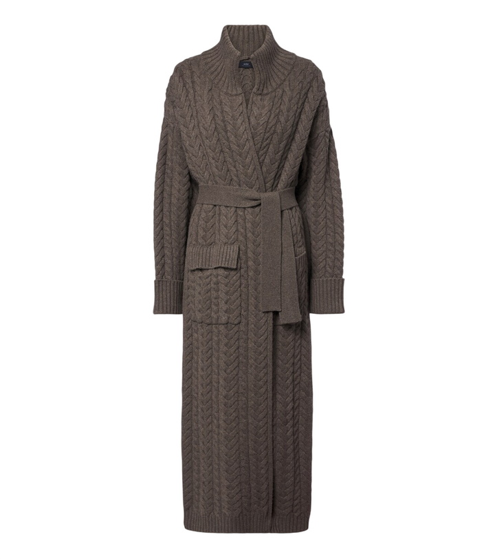 Photo: Arch4 Bond Street cable-knit cashmere long cardigan
