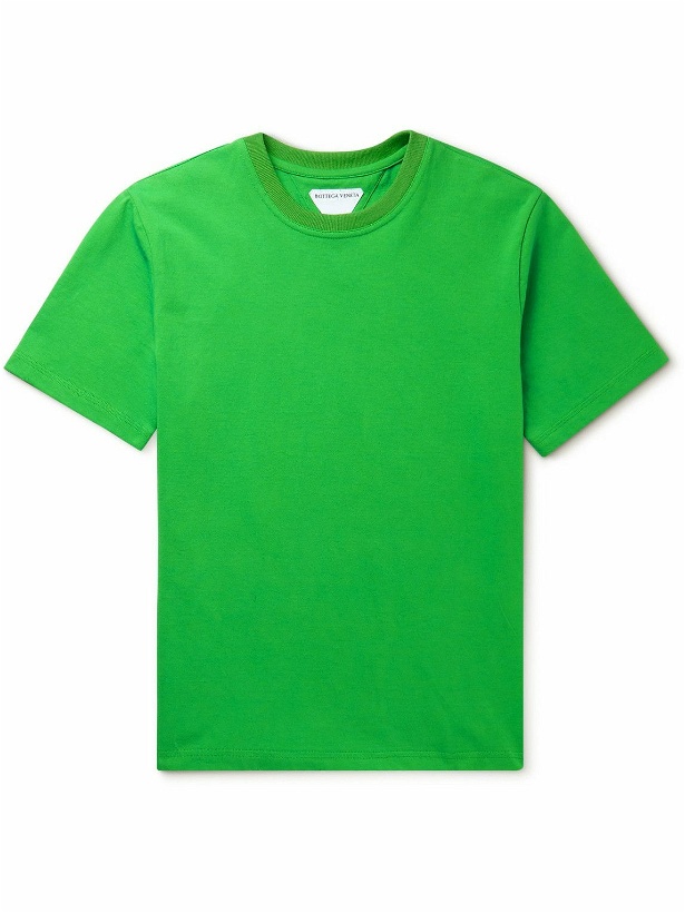 Photo: Bottega Veneta - Cotton-Jersey T-Shirt - Green