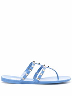 Valentino Garavani Blue Rockstud Rubber Sandals