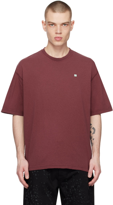 Photo: Acne Studios Red Garment-Dyed T-Shirt