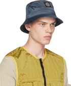 Stone Island Blue Logo Bucket Hat