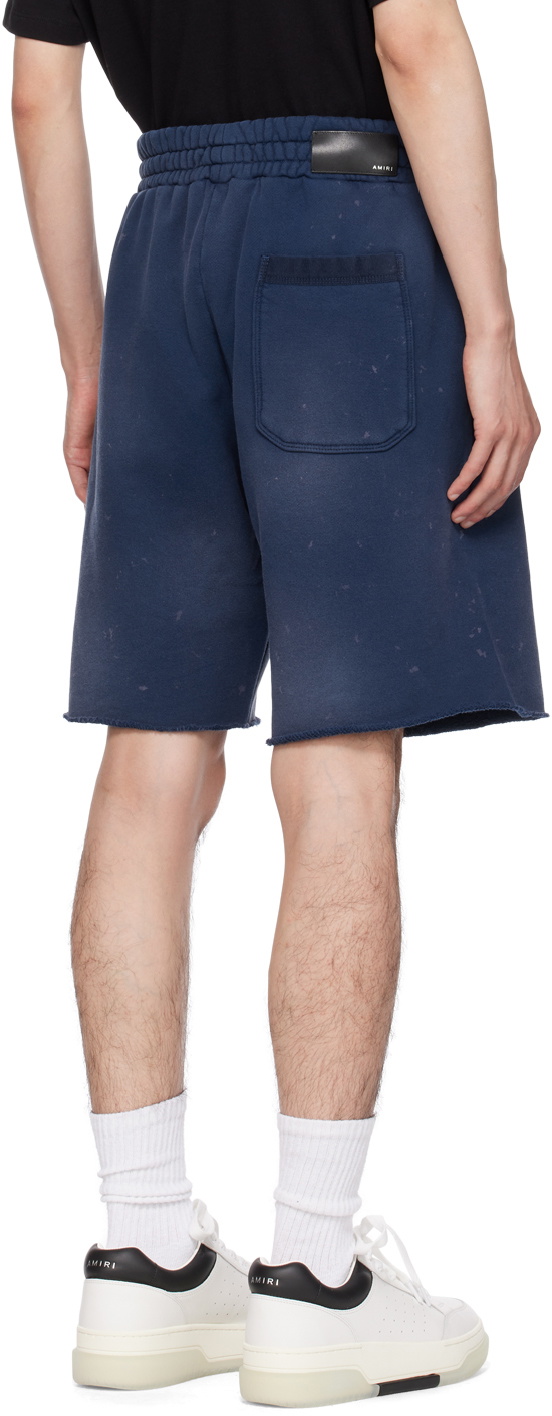 AMIRI Blue Vintage Collegiate Shorts Amiri