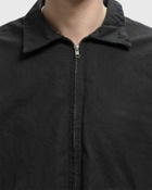 Nudie Jeans Blake Zip Jacket Duck Canvas Black Mens Windbreaker