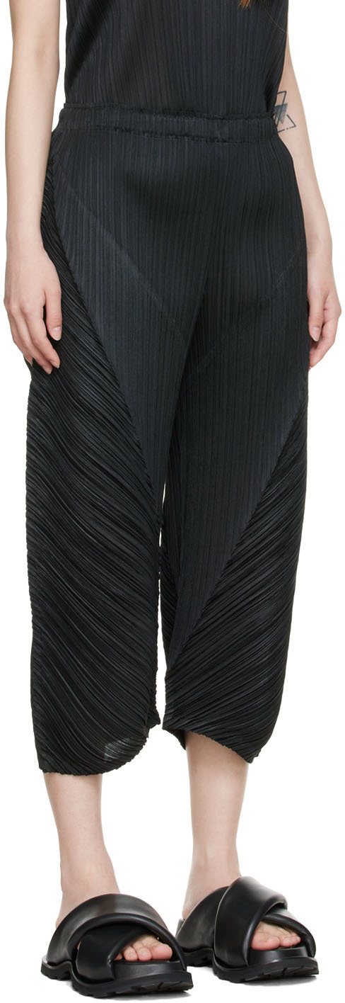 Pleats Please Issey Miyake Black Glow Trousers Pleats Please Issey