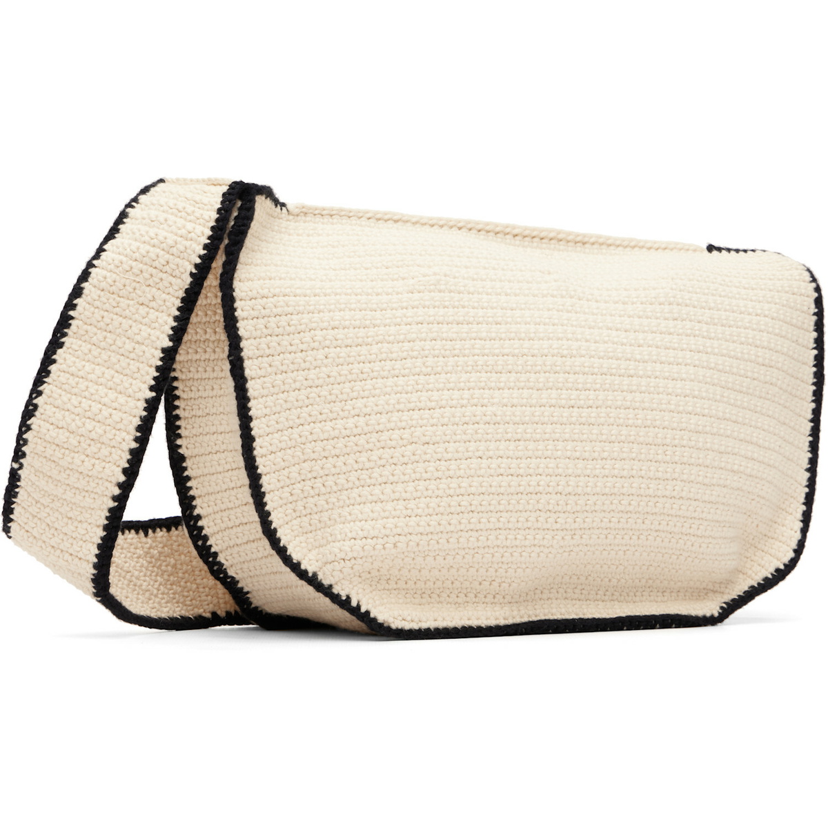Vivienne Westwood Beige Lucky Halfmoon Crochet Bag