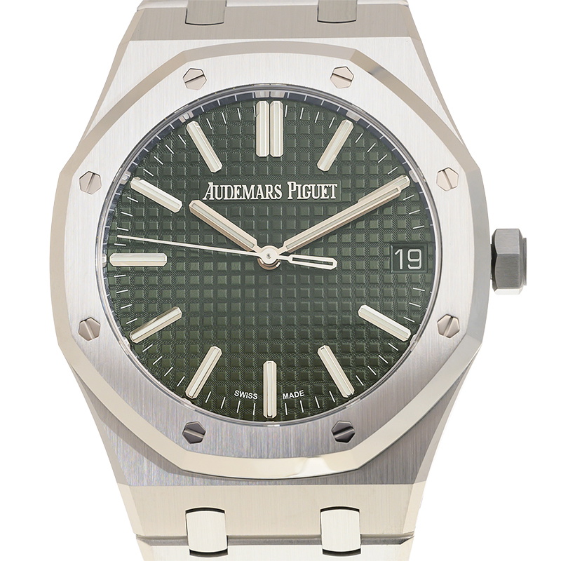 Audemars Piguet Royal Oak ''50th Anniversary'' Automatic Green Dial Mens Watch 15510ST.OO.1320ST.04