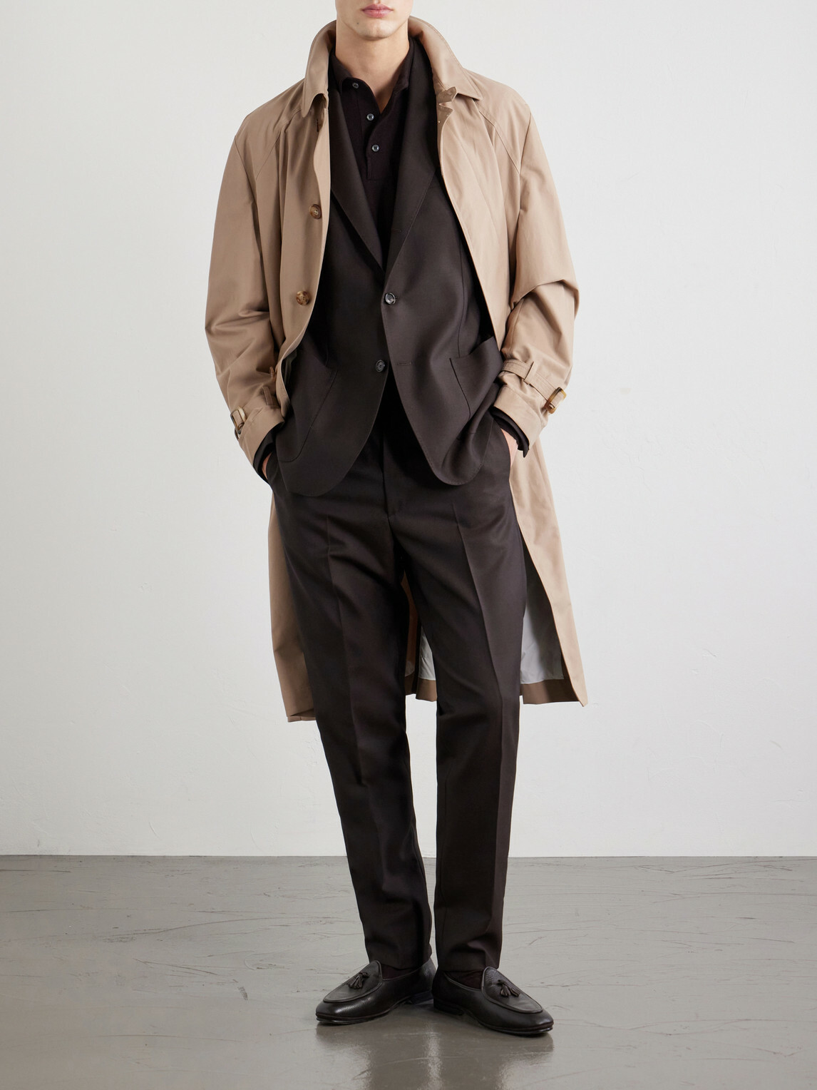 De Petrillo - Posillipo Virgin Wool-Twill Suit Jacket - Brown