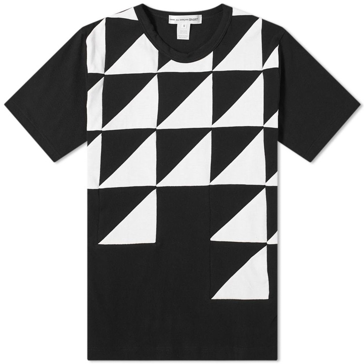 Photo: Comme des Garcons SHIRT Triangle Geo Pattern Insert Tee