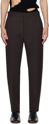 MM6 Maison Margiela Brown Three-Pocket Trousers