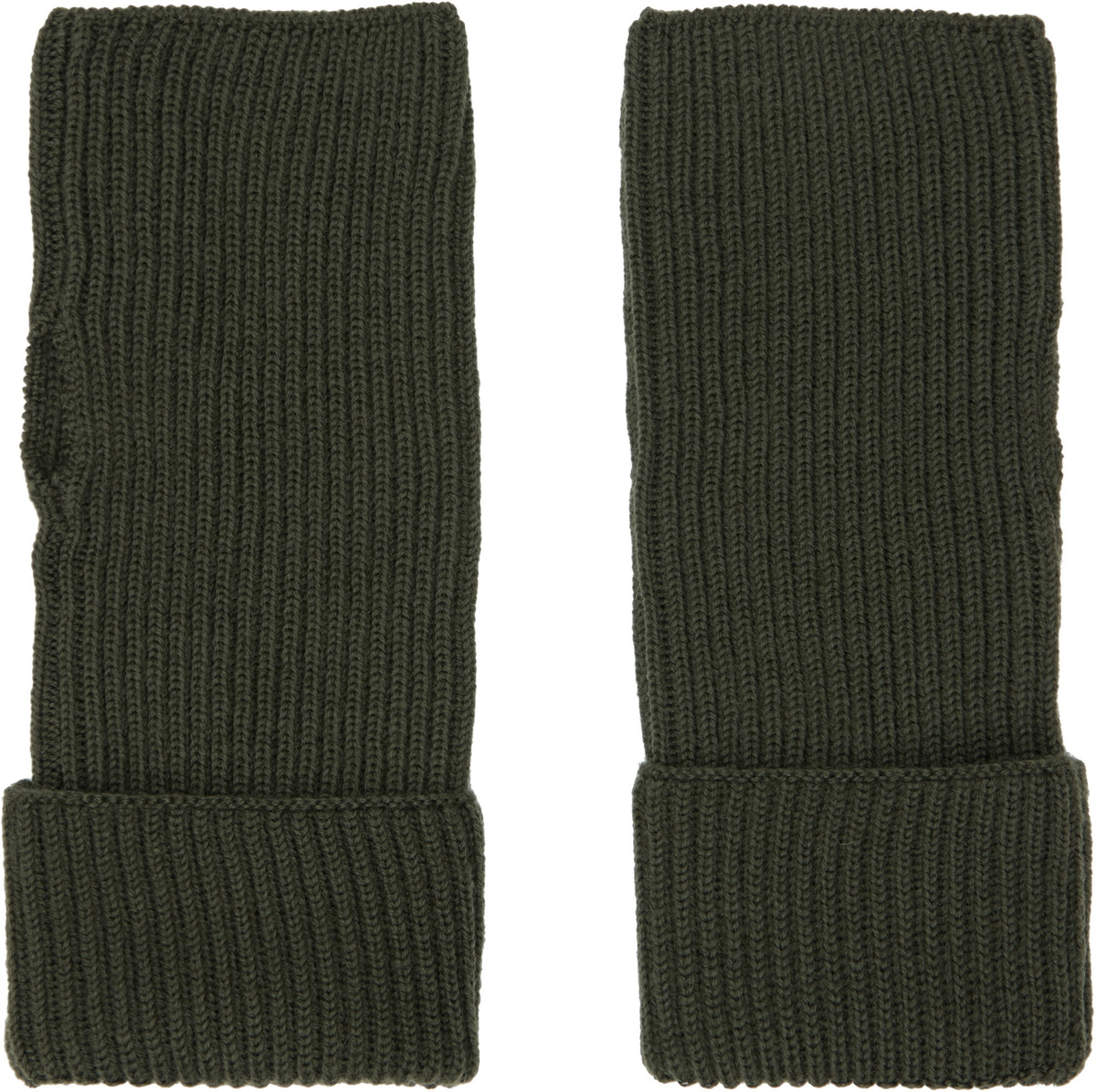 Rier Khaki Fingerless Gloves