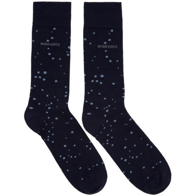 Photo: Boss Navy Polka Dot Socks