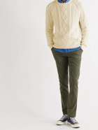 POLO RALPH LAUREN - Slim-Fit Cable-Knit Cotton Sweater - Neutrals