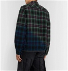 Sacai - Checked Cotton-Flannel Overshirt - Green