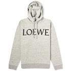 Loewe Men's Logo Hoodie in Grey Melange