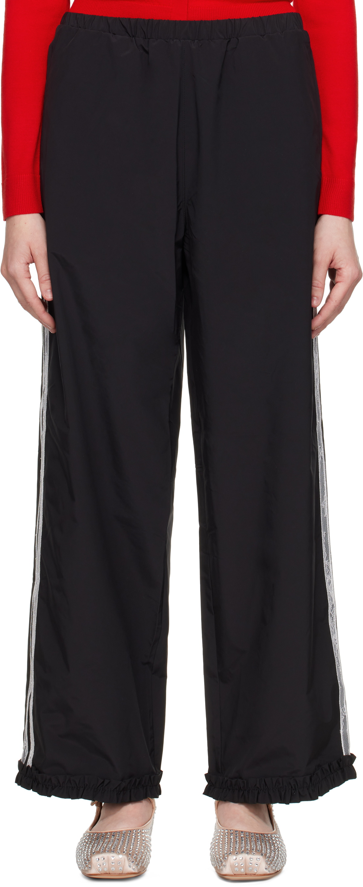 Sandy Liang Gray Camille Trousers Sandy Liang