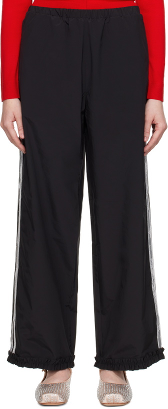 Photo: Sandy Liang Black Anja Track Pants