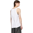 Fumito Ganryu White Watteau Pleats Tank Top