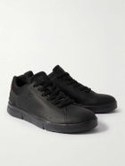 ON - Roger Federer The Roger Advantage Vegan Leather, Mesh and Rubber Tennis Sneakers - Black
