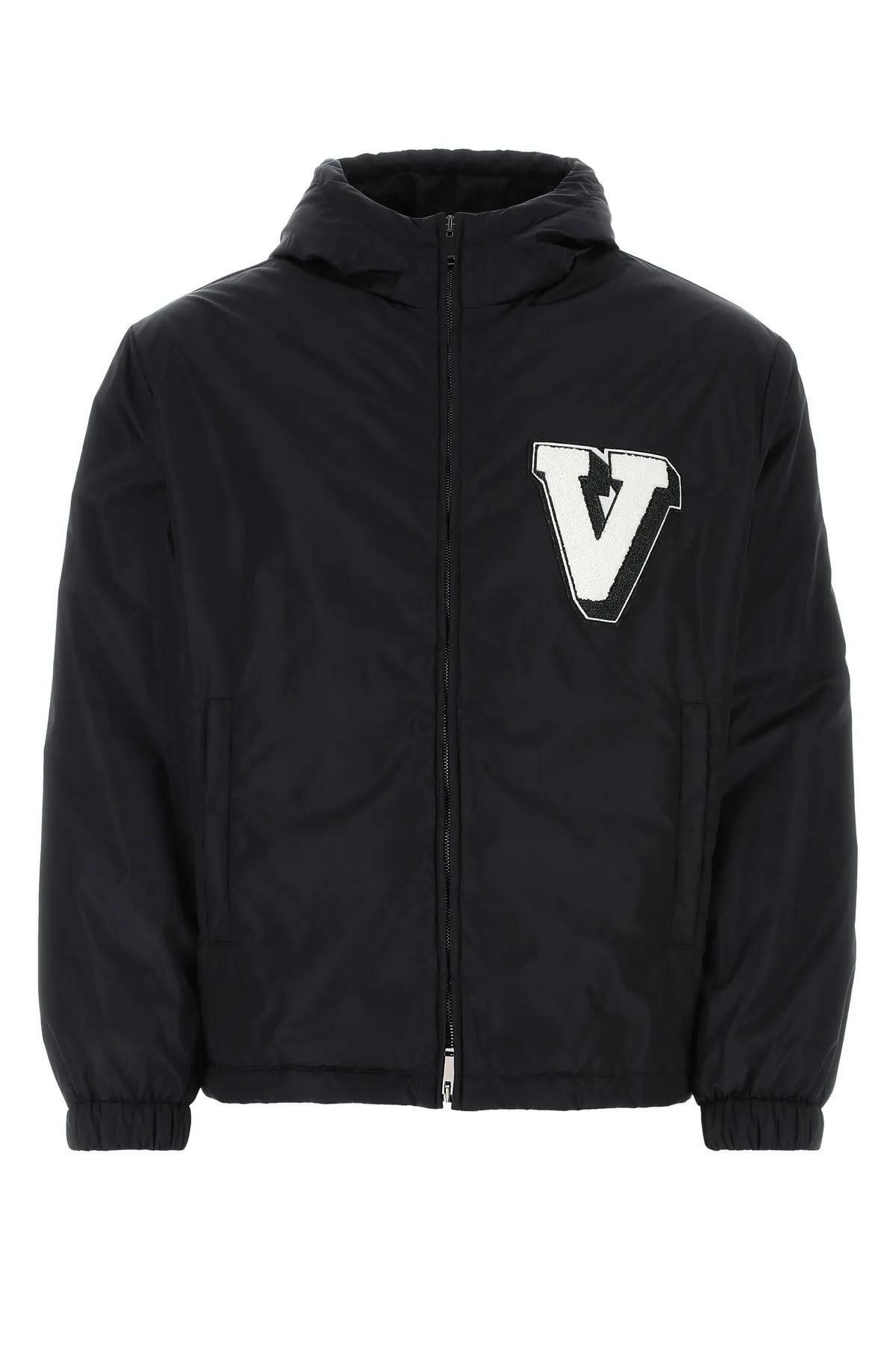 Valentino Garavani Midnight Blue Nylon Jacket Valentino Garavani