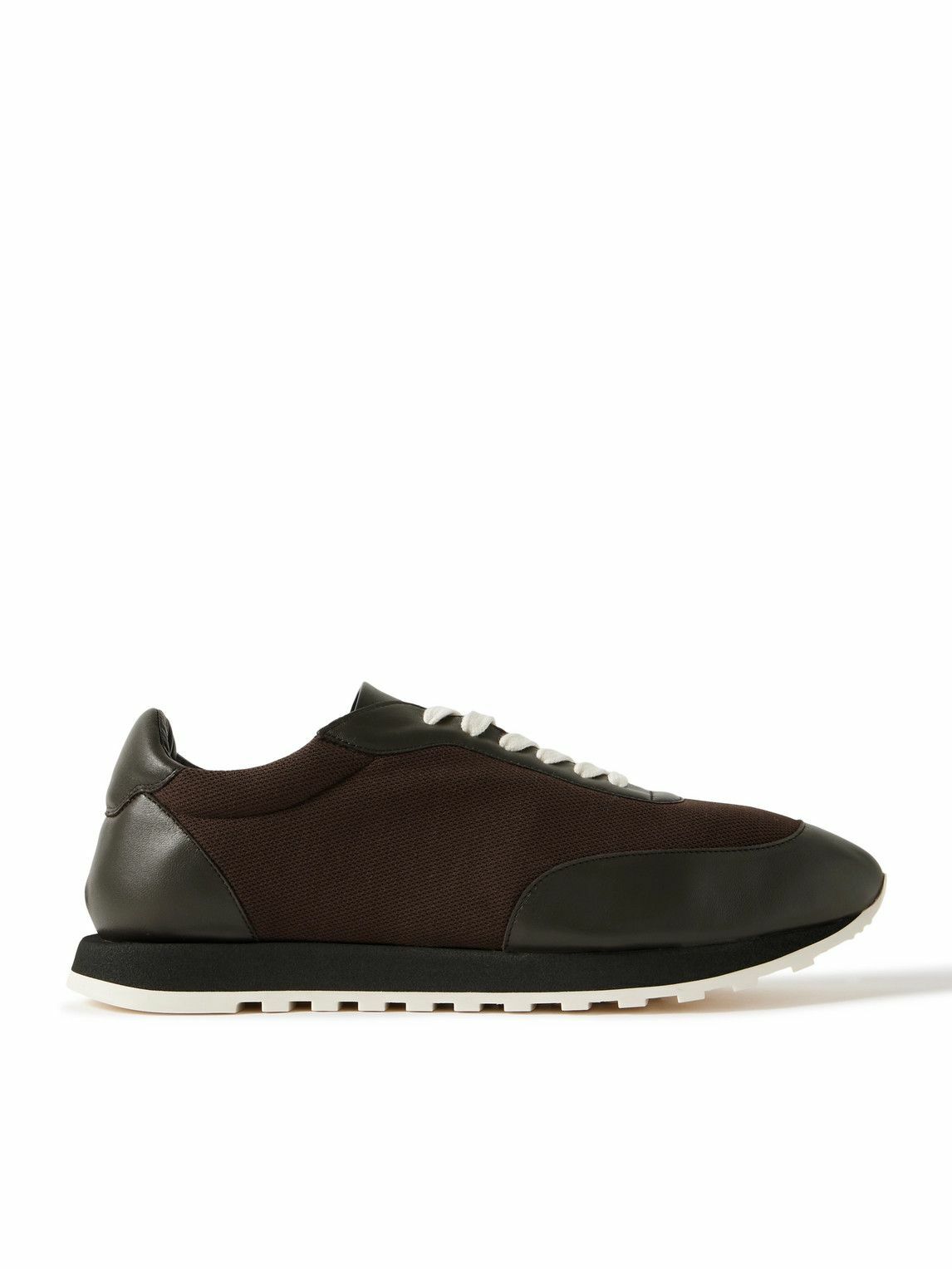 The Row Black Fabric Mika Sneakers The Row