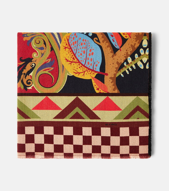 Photo: Etro Wool jacquard throw