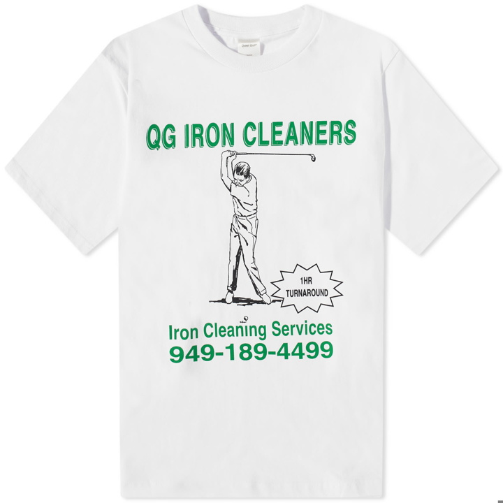 Photo: Quiet Golf Men's Iron Cleaners T-Shirt in White