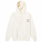 Drole de Monsieur Men's Drôle de Monsieur Floral Logo Hoodie in Cream