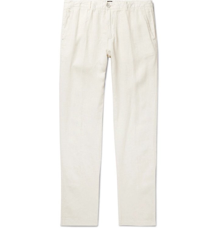 Photo: Hugo Boss - Crigan Slim-Fit Linen Trousers - Ivory