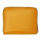 Smythson Yellow Wigmore Coin Purse Wallet