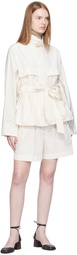ISSEY MIYAKE Off-White Crumpled U Shorts