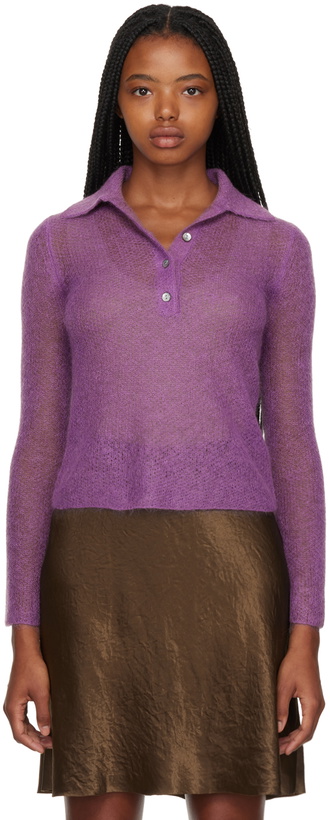 Photo: Vince Purple Brushed Polo