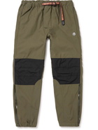 Billionaire Boys Club - Tapered Belted Panelled Nylon-Blend Cargo Trousers - Green