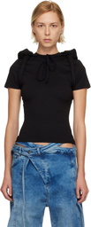 Ottolinger Black Padded Hood T-shirt