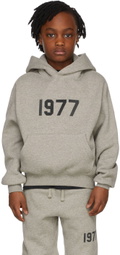 Essentials Kids Grey '1977' Hoodie